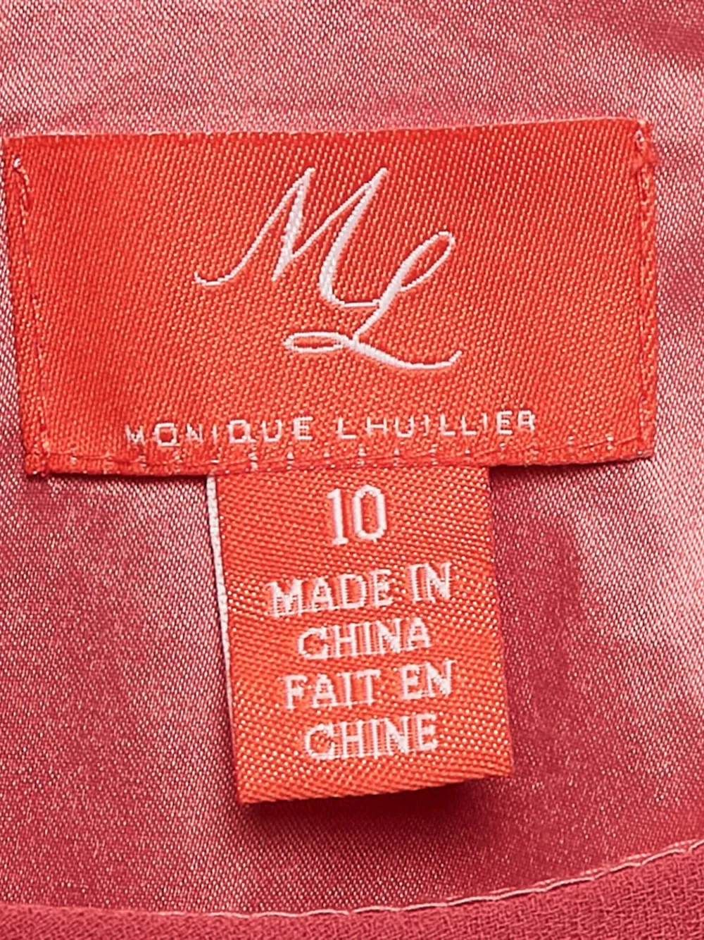 MONIQUE LHUILLIER Pre-owned 2024 Crepe Asymmetric Dress In Pink