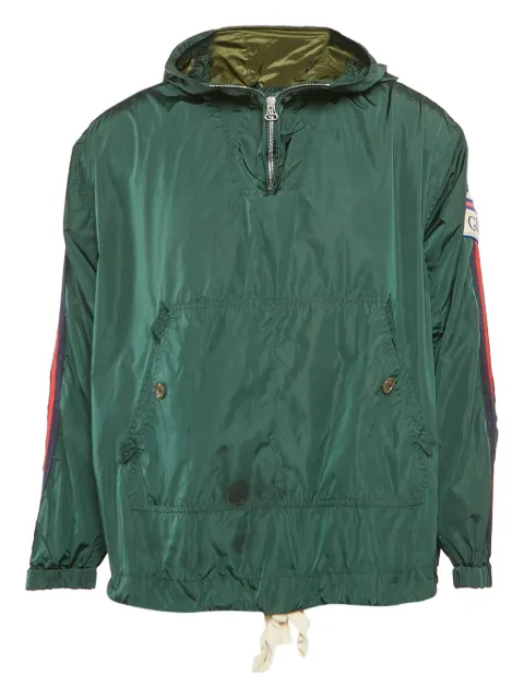 Gucci Pre-Owned Web Stripe hooded jacket