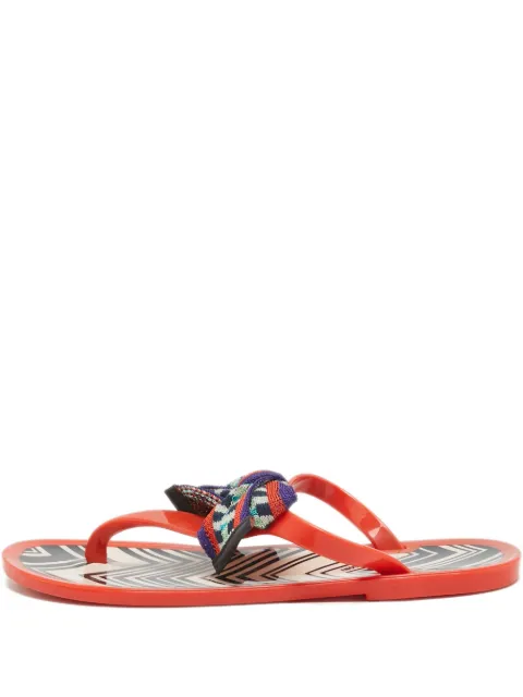 Missoni Pre-Owned zigzag Bow sandals
