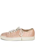 Charlotte Olympia web-pattern satin sneakers - Neutrals