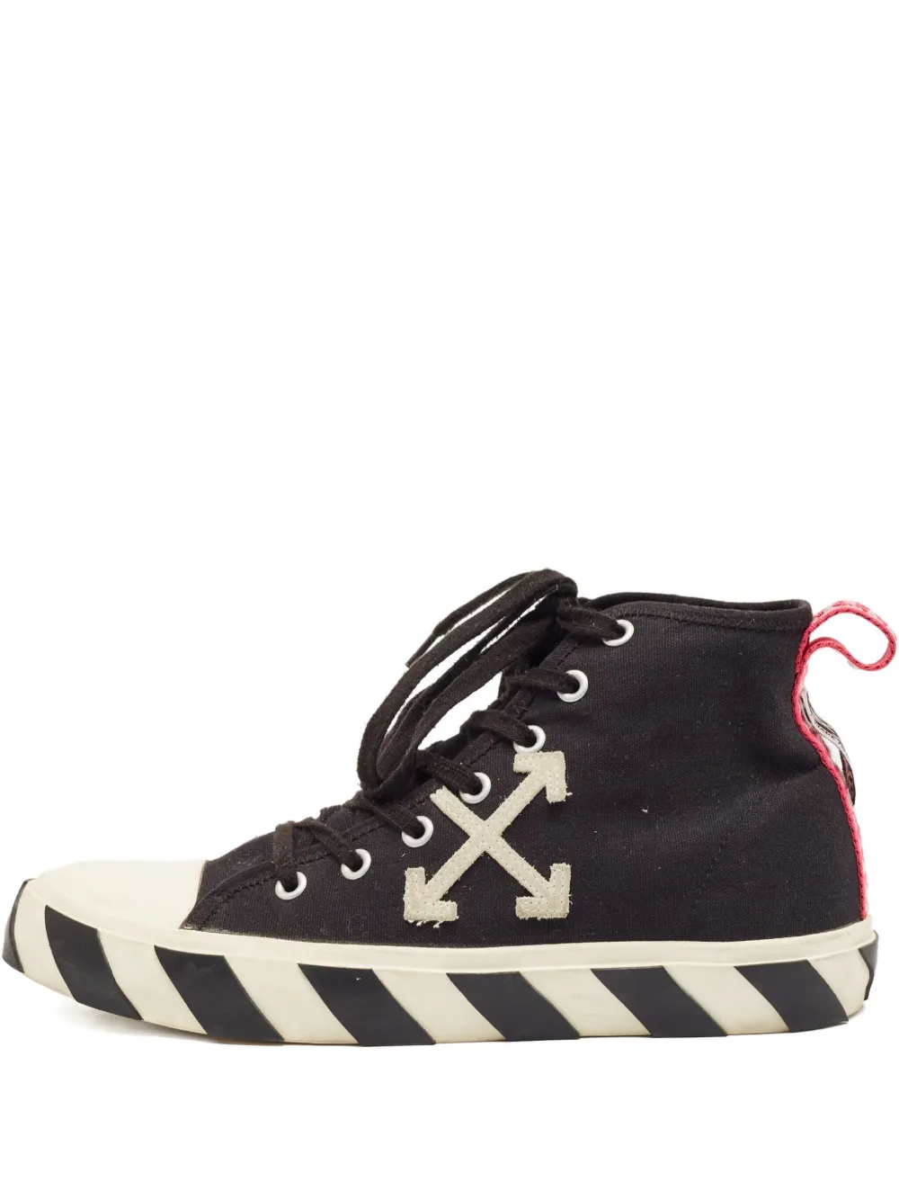 Pre-owned Off-white Canvas Lace-up Sneakers