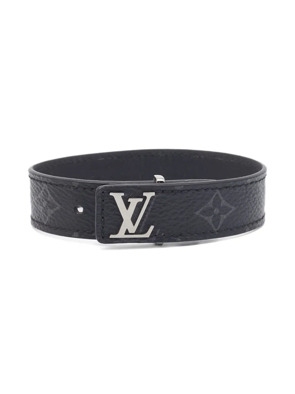 Louis Vuitton Pre-Owned Monogram bracelet - ブラック Louis Vuitton Pre-Owned Monogram bracelet - ブラック