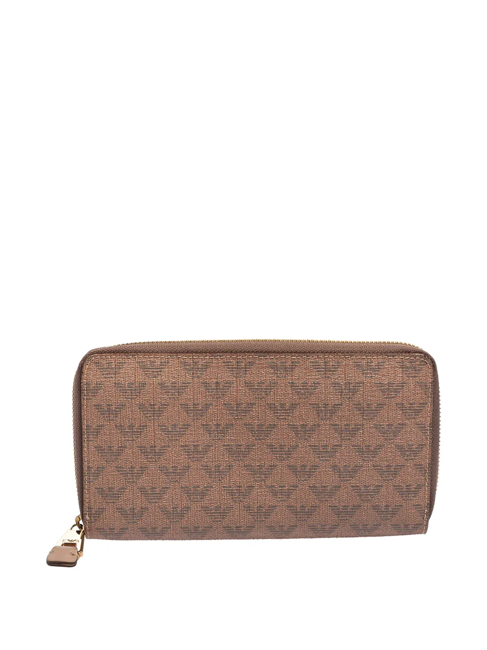 Emporio Armani Pre-Owned logo zip-around wallet | Brown | Image 1