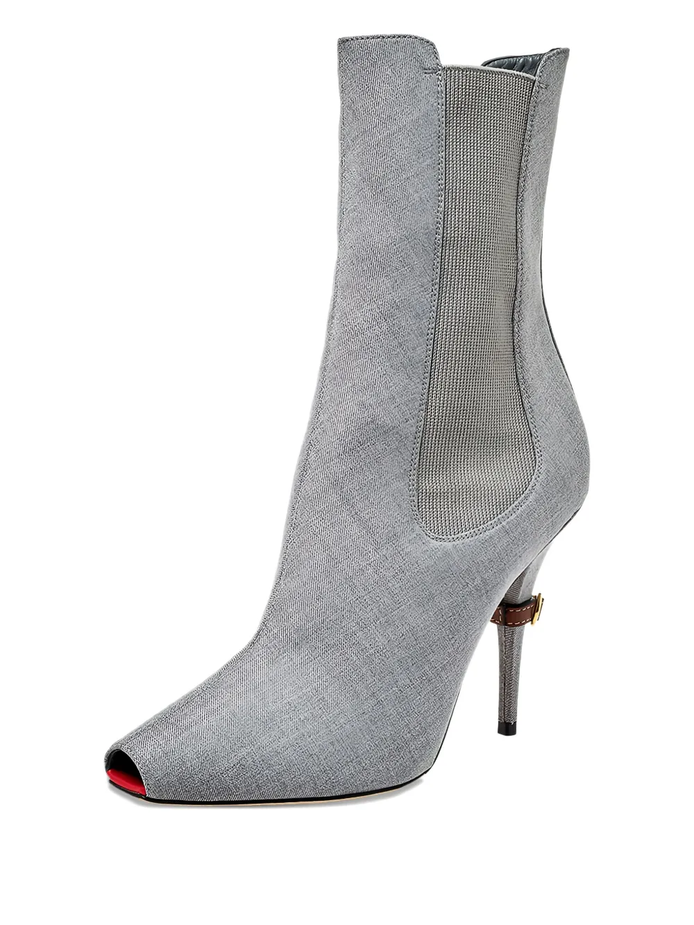 Burberry Pre-Owned Kenzie laarzen met hak - Grijs