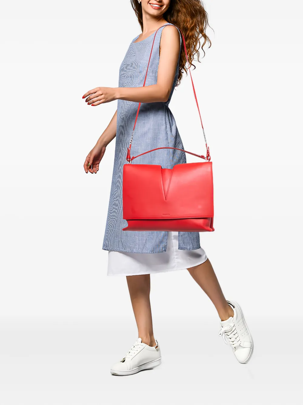 Pre-owned Jil Sander Cut-out Leather Tote Bag