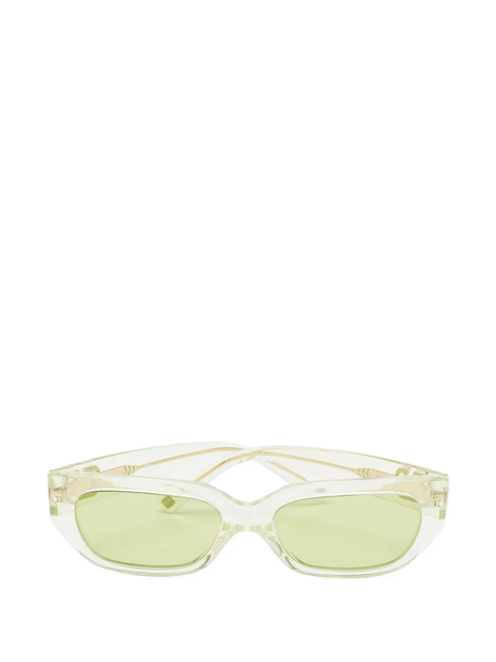 Valentino Garavani Pre-Owned スクエアフレーム サングラス - グリーン Valentino Garavani Pre-Owned スクエアフレーム サングラス - グリーン