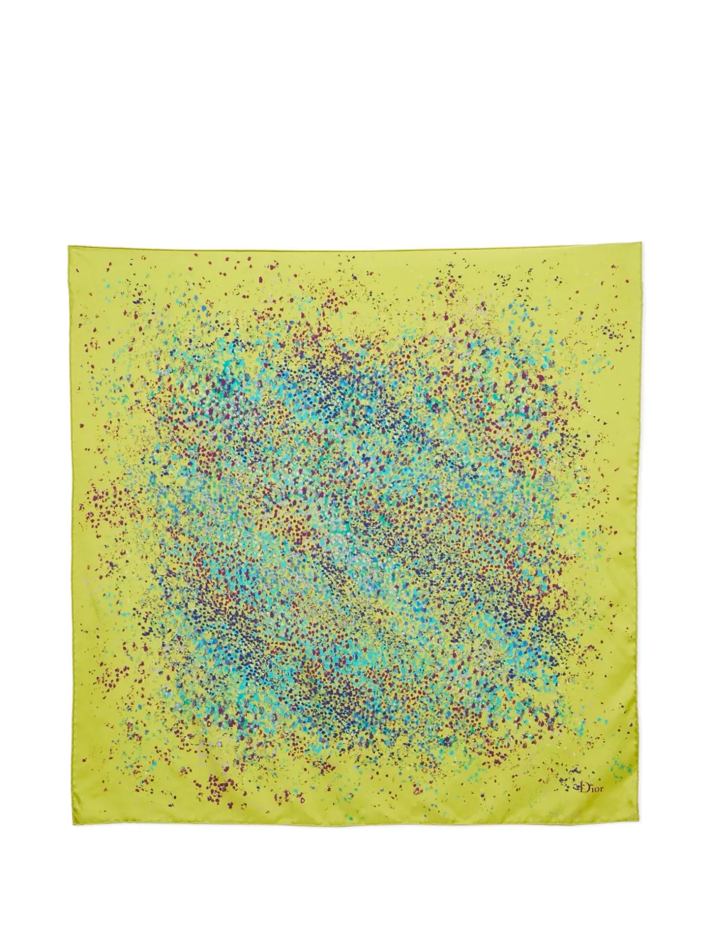 Christian Dior Pre-Owned 2024 printed scarf - グリーン Christian Dior Pre-Owned 2024 printed scarf - グリーン