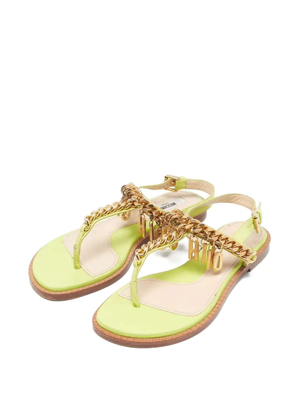 Moschino Pre-Owned 2024 slingback sandalen - Groen