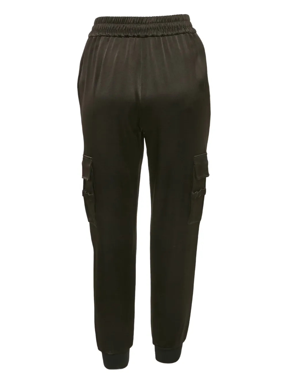 Alice + olivia 2024 satijnen cargo broek - Zwart