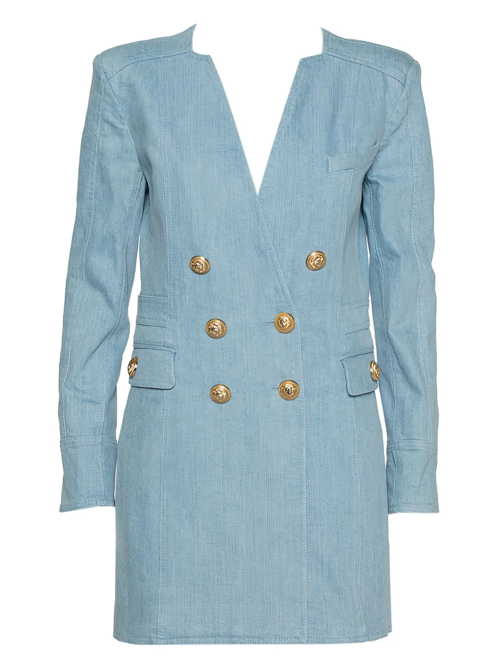 Balmain Pre-Owned Abito doppiopetto - Blu