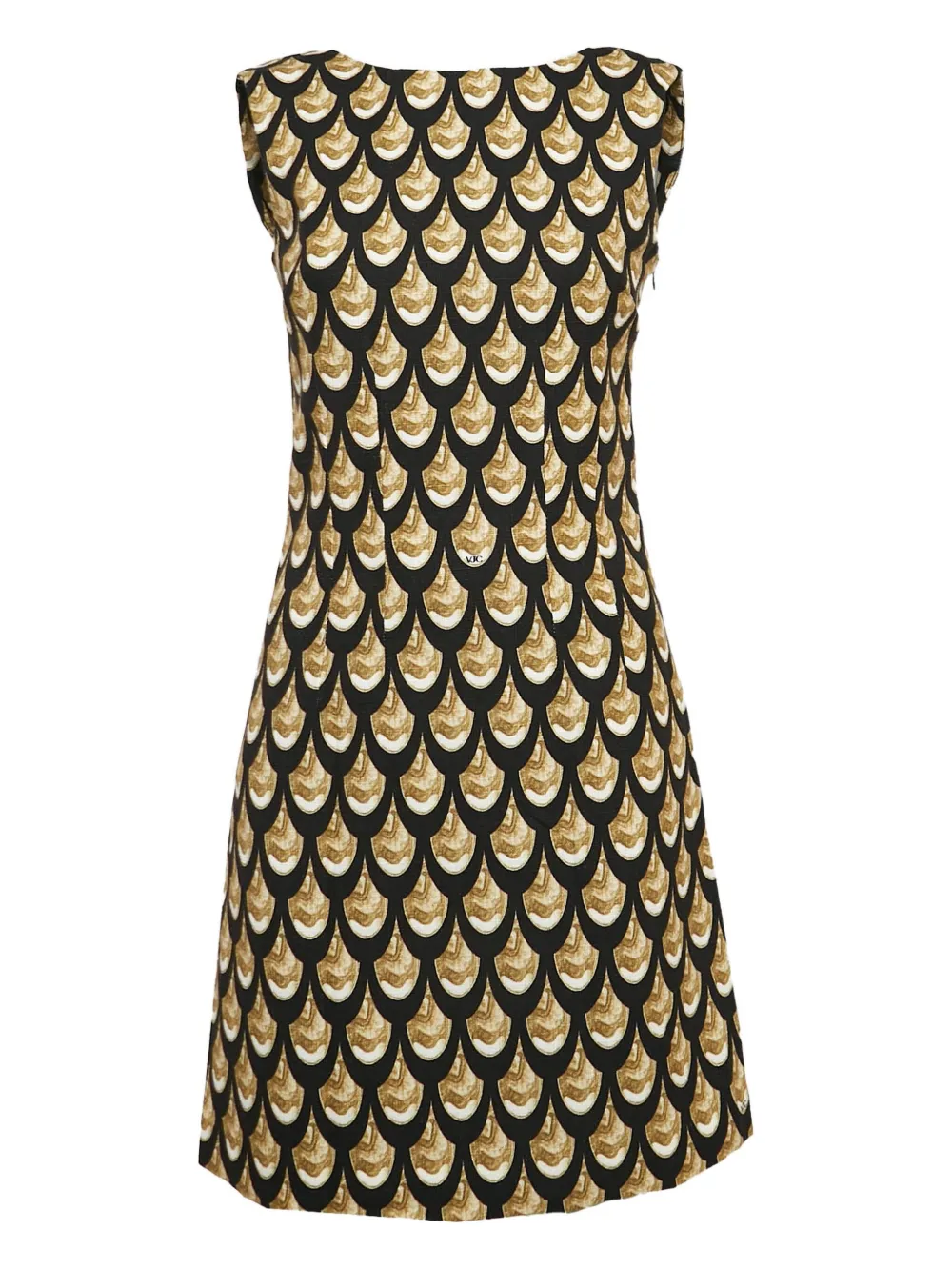 Versace Pre-Owned Mini-jurk met geometrisch patroon - Zwart