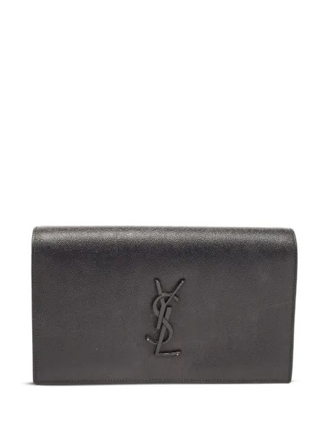 Saint Laurent Pre-Owned bolsa de mano con logo Cassandre