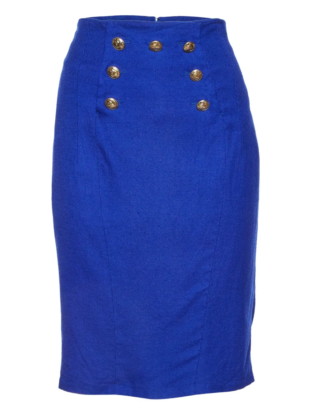 Versace Pre-Owned falda lápiz con detalle de botones | azul | Image 1