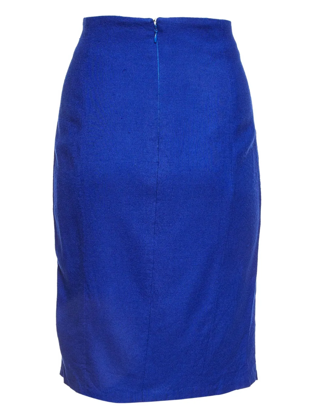 Versace Pre-Owned Kokerrok met knoopdetail - Blauw