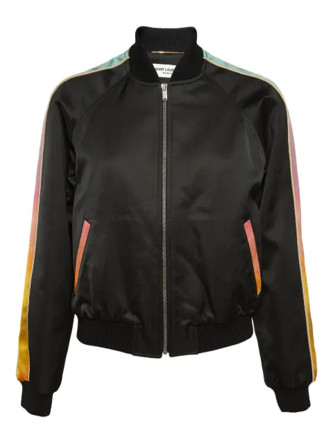 David Morris Pre-Owned side-stripe bomber jacket