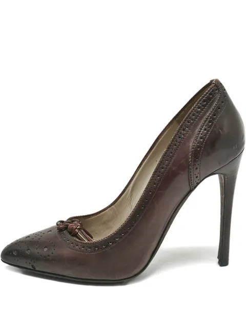 TOM FORD ballerines en cuir à détails façon richelieus 120 mm