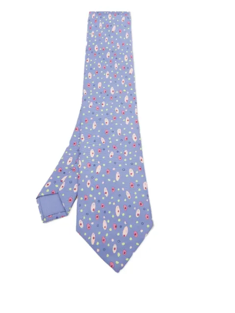 Hermès Pre-Owned geometric-print silk tie