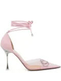 MACH & MACH 100mm pointed-toe crystal-embellishment pumps - Pink