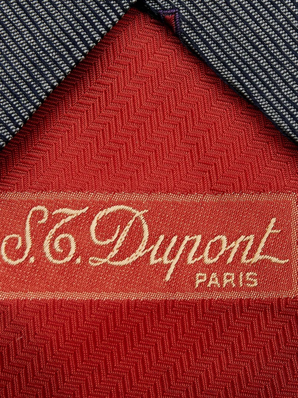 S.T. Dupont striped geometric tie | Image 2