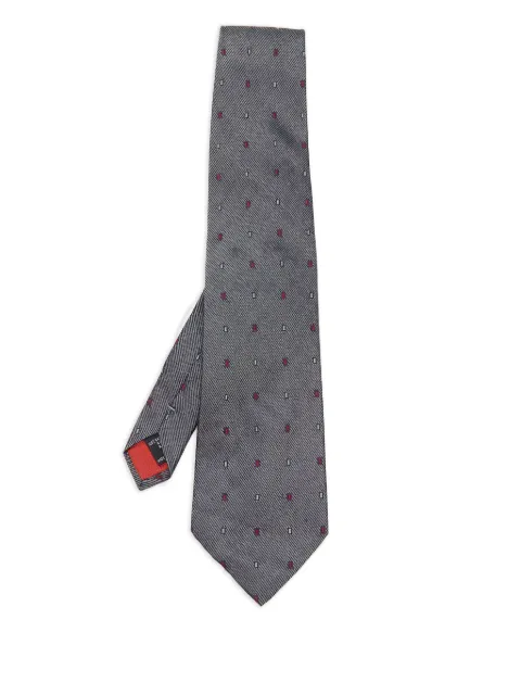S.T. Dupont striped geometric tie