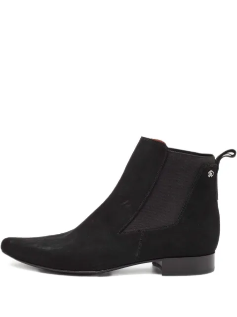 Roberto Cavalli Vintage 2024 pre-owned pointed-toe elastic-insert ankle boots