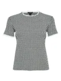 Louis Vuitton Pre-Owned check-pattern knitted top - Black