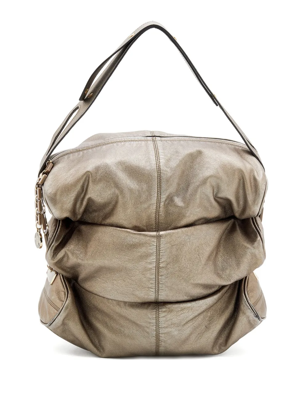 Versace Pre-Owned leather tote bag | Grey | Image 1