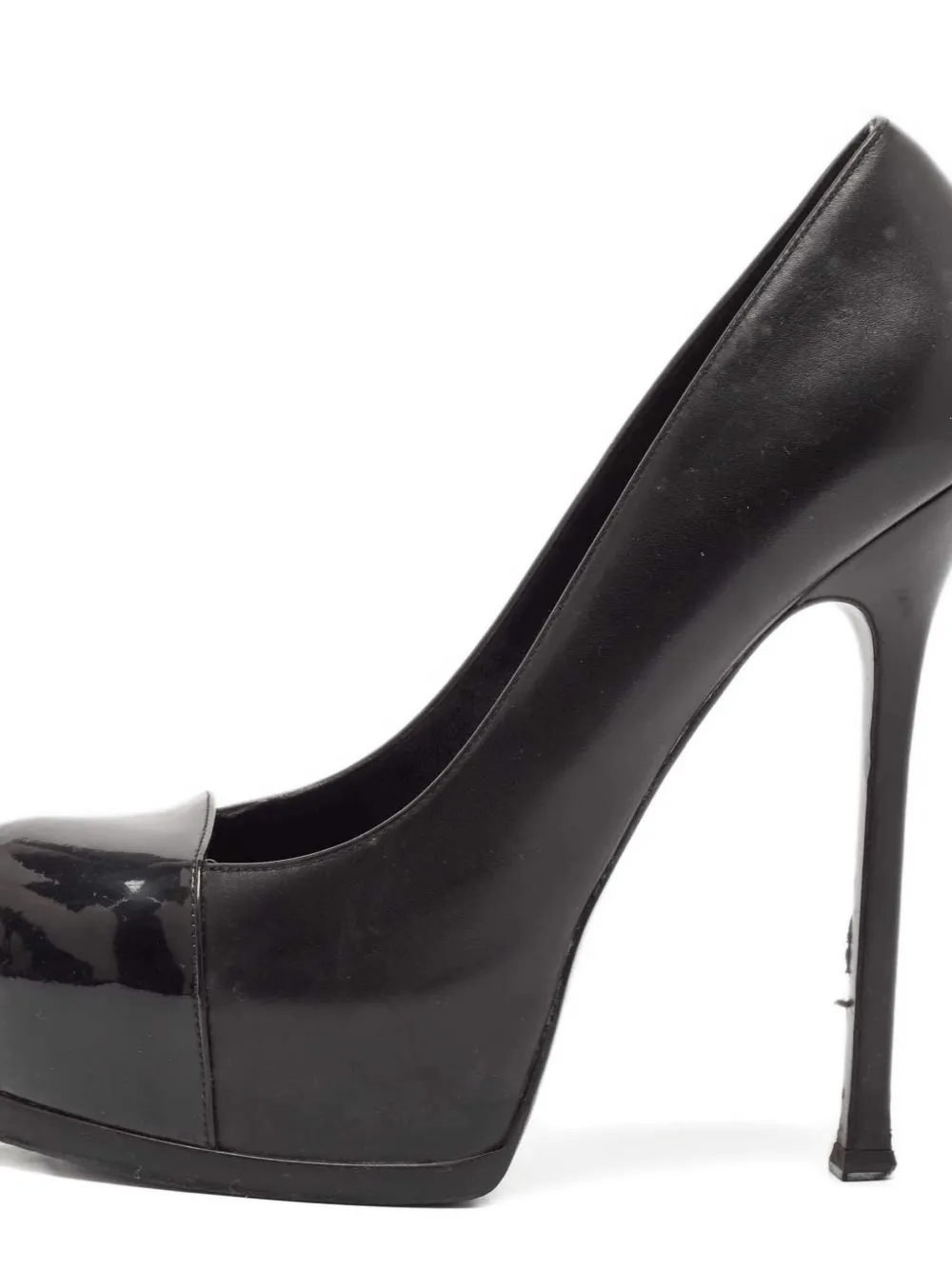Saint Laurent Pre-Owned 15mm Tribtoo leather pumps - Zwart