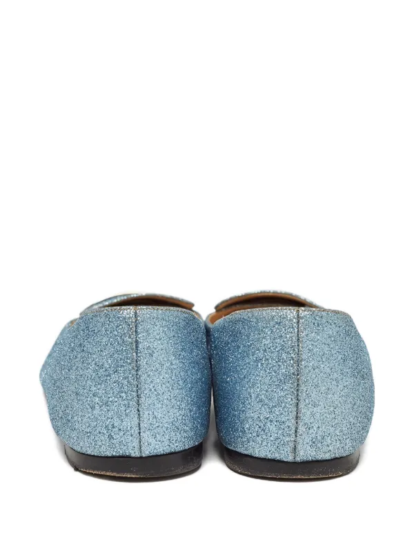 Sergio Rossi グリッターパンプス　23cm Sergio Rossi Vintage グリッターパンプス | ブルー | FARFETCH JP