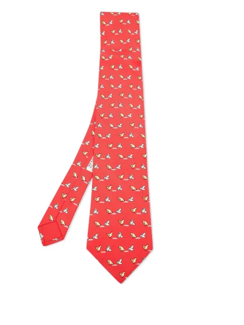 Hermès Pre-Owned graphic-print silk tie
