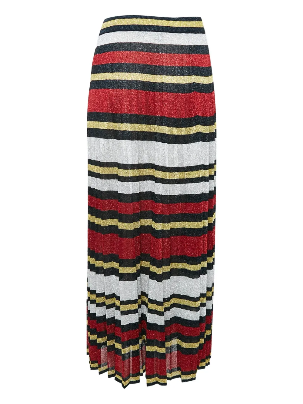 Gucci Pre-Owned ストライプ プリーツスカート - ブラック Gucci Pre-Owned ストライプ プリーツスカート - ブラック