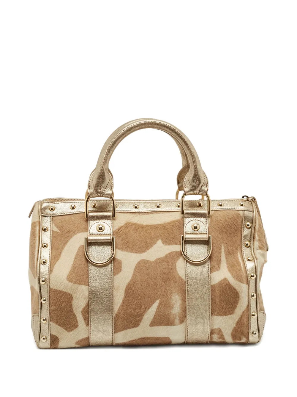 Versace Pre-Owned abstract-pattern print tote bag | Gold | Image 1