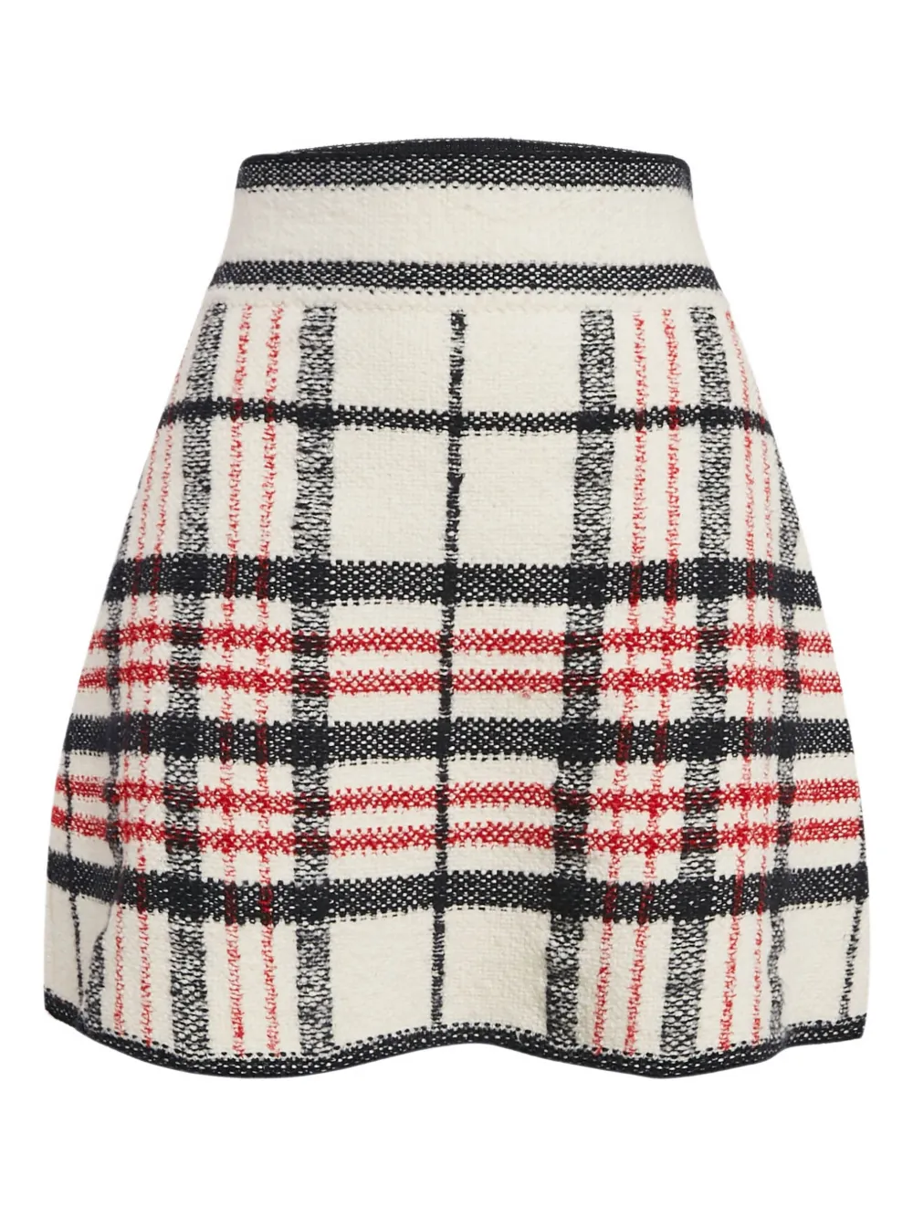 Christian Dior Pre-Owned Geruite rok - Wit