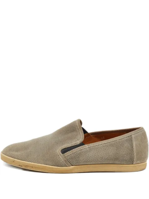 Moncler perforated slip-on sneakers
