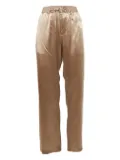 Celine Pre-Owned logo-embroidered trousers - Brown