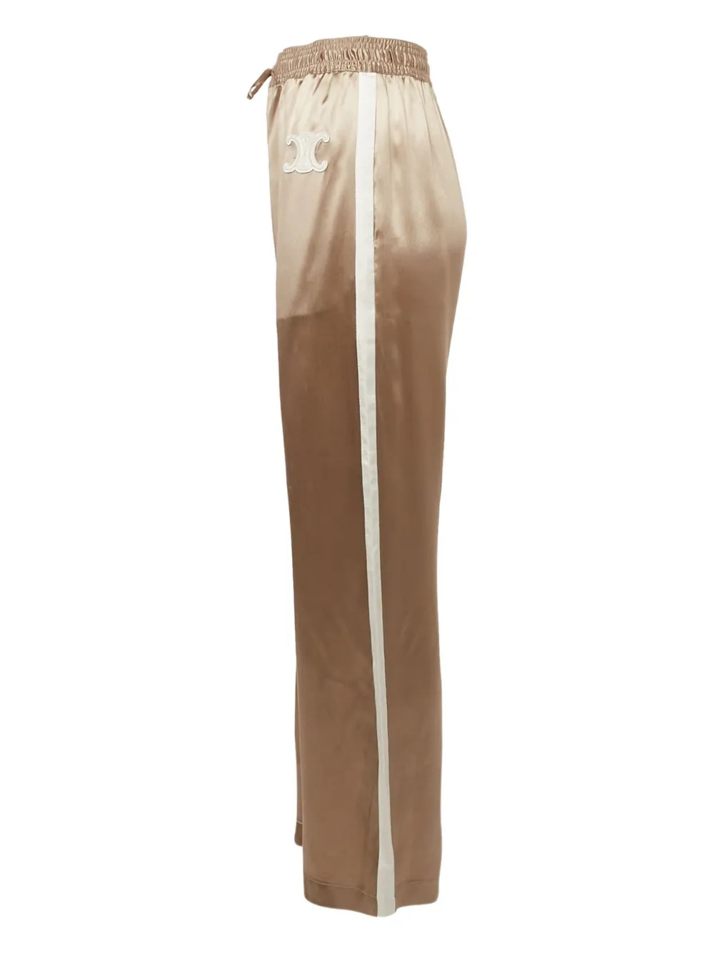 Céline Pre-Owned Broek met geborduurd logo - Bruin