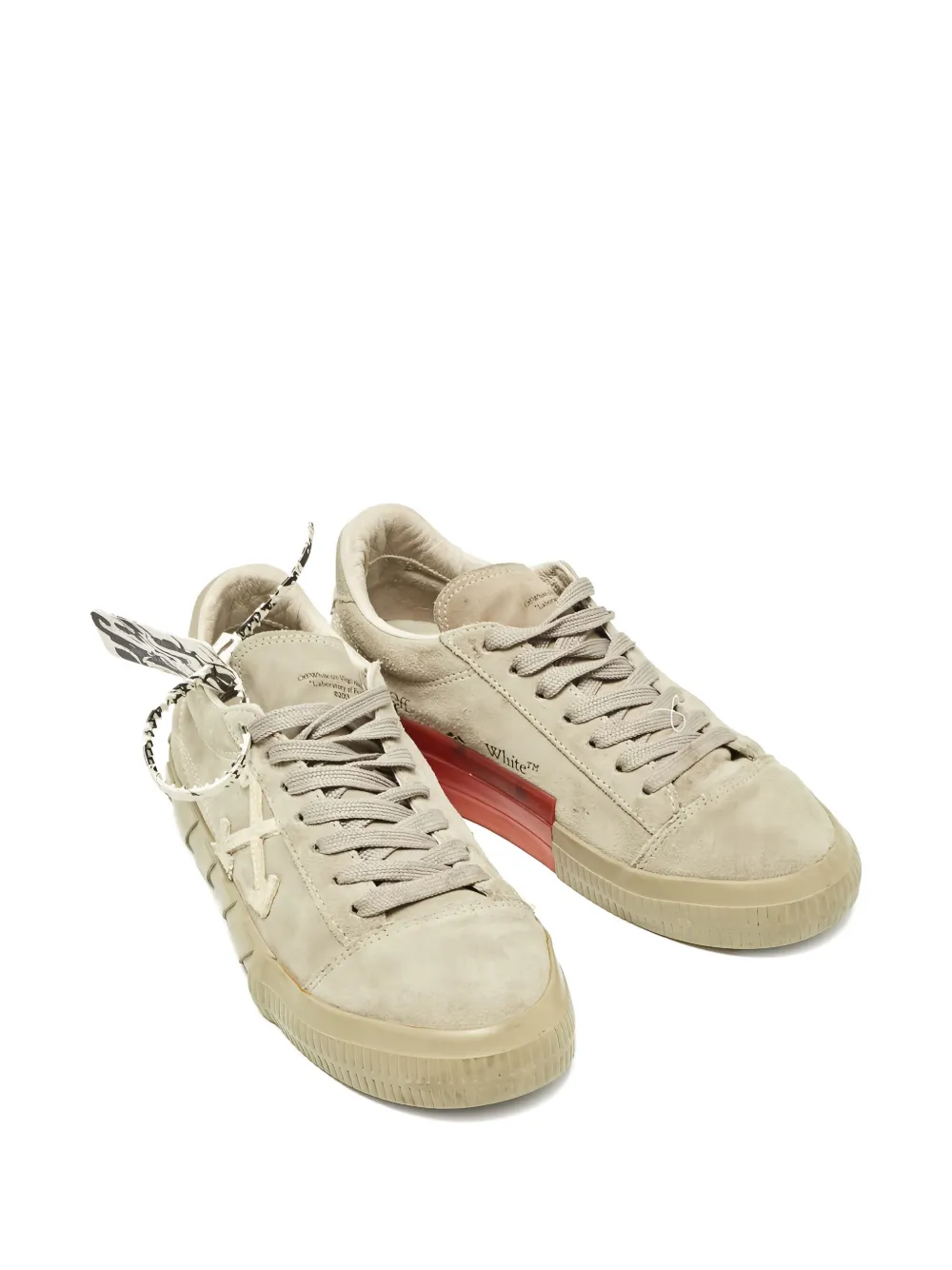 Off-White Pre-Owned Suède Arrows sneakers - Beige