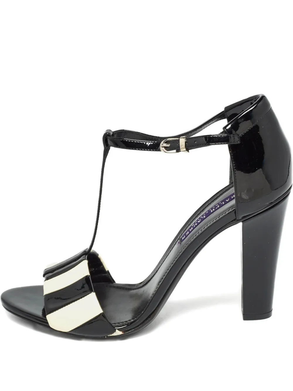Pre-owned Polo Ralph Lauren Vintage Leather Heeled Sandals