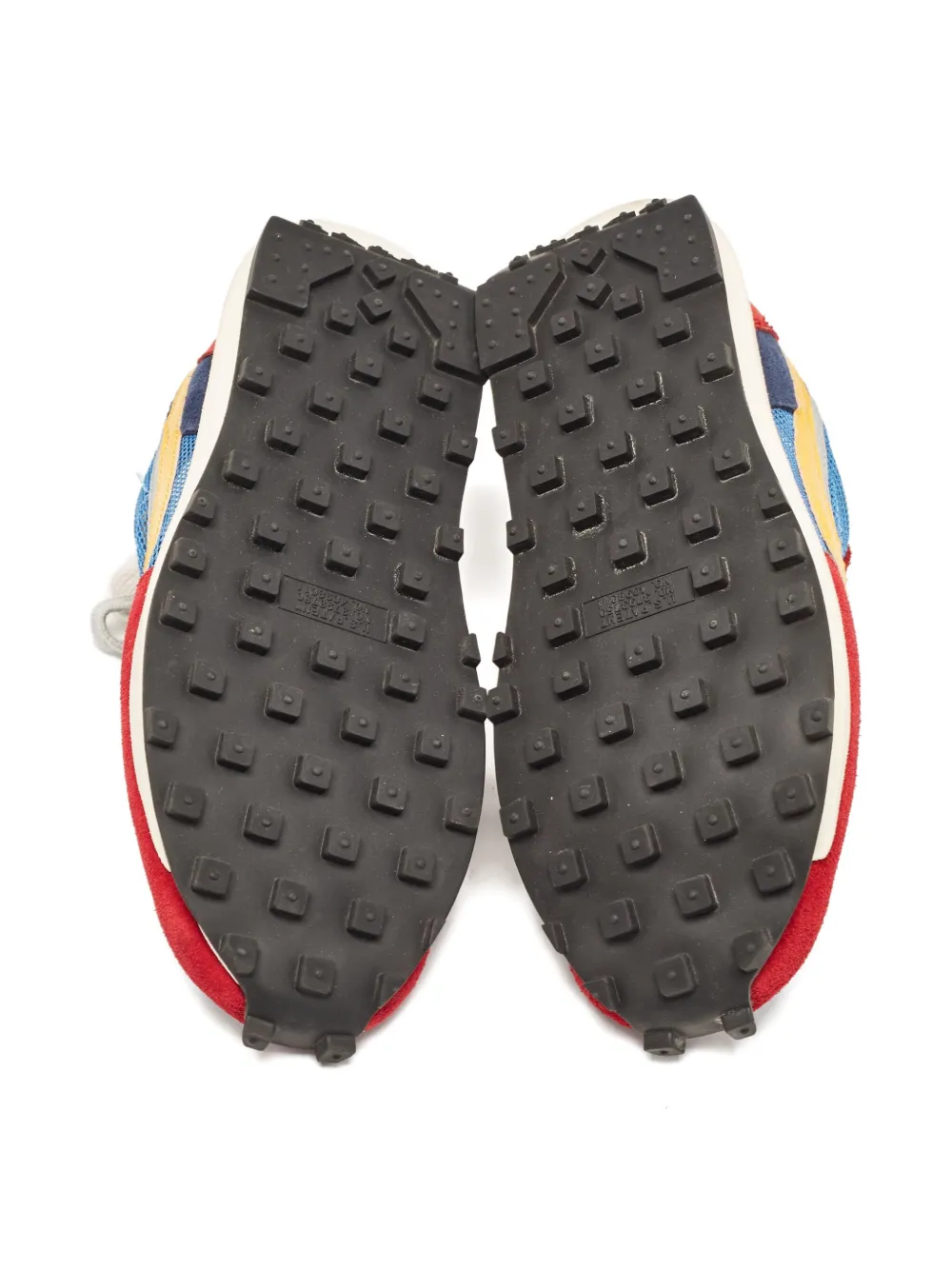 Pre-owned Nike Vintage X Sacai 2018 Pre-onwed Ld Waffle Leather Suede Sneakers In Red