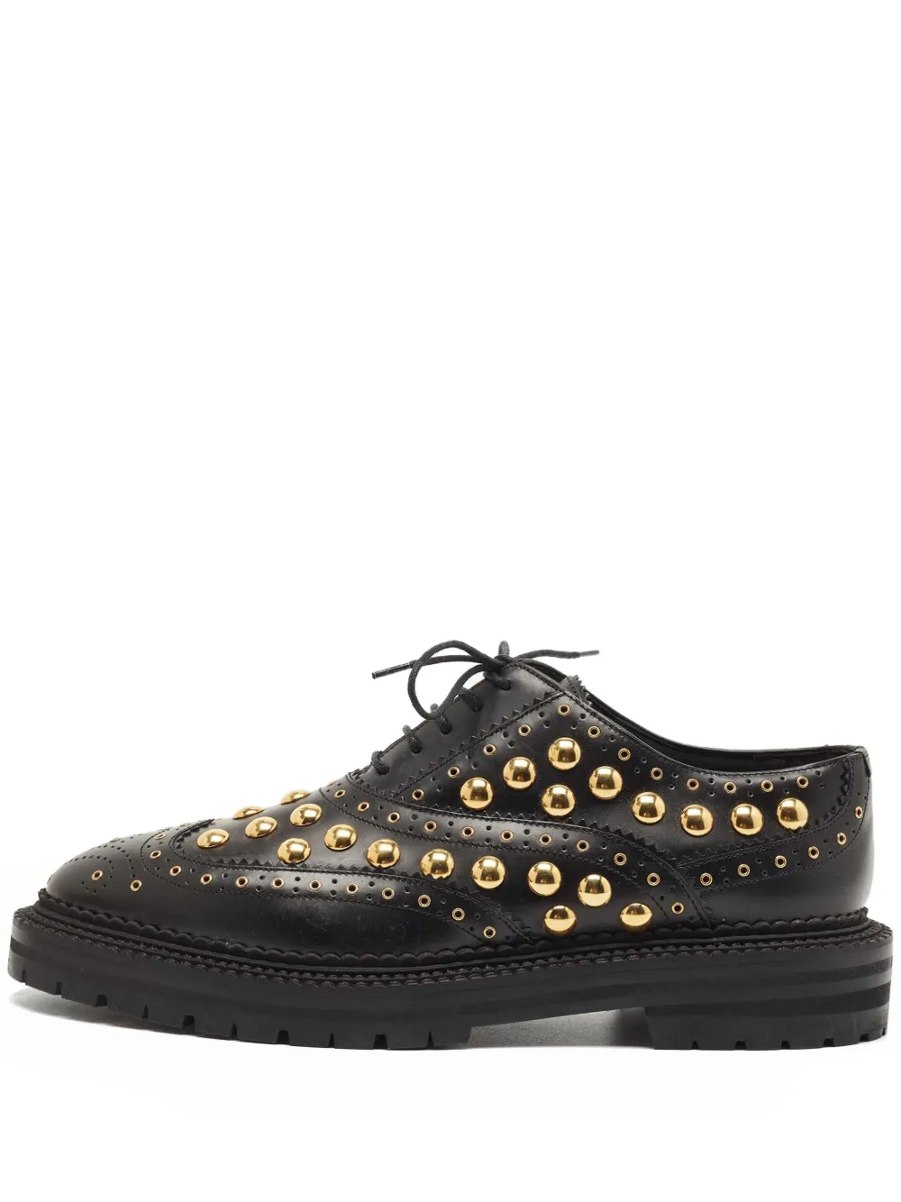 Burberry Pre-Owned stud-embellished oxford shoes | Black | Image 1