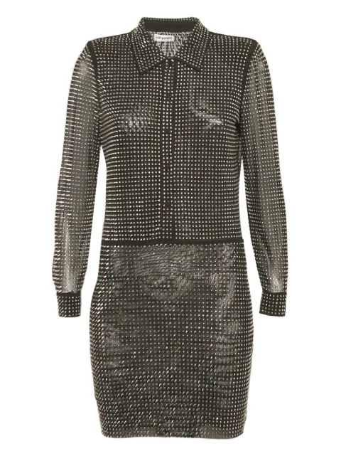 Self-Portrait rhinestone-embellished mini dress