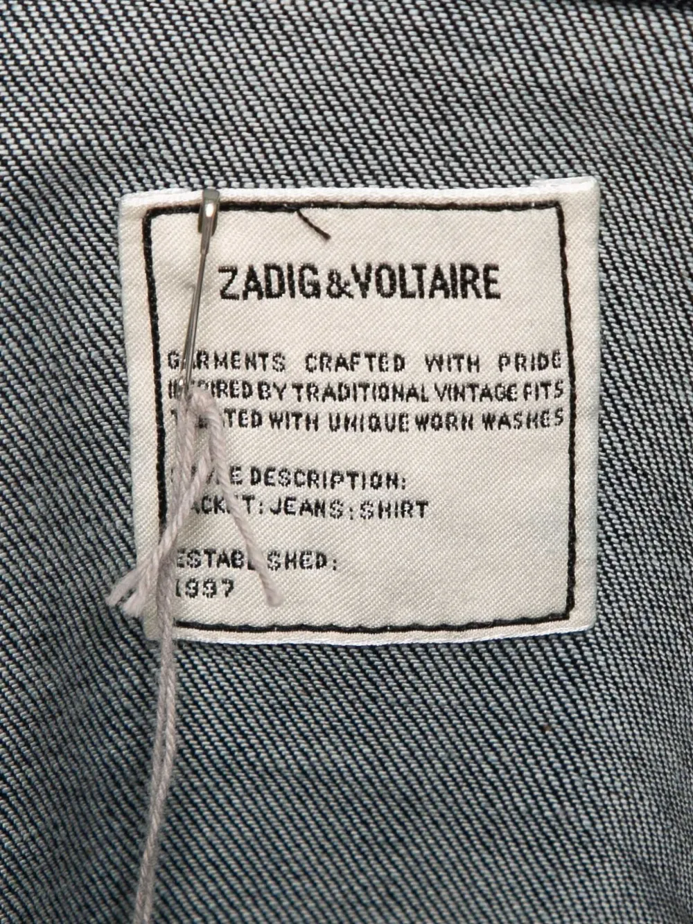 Pre-owned Zadig & Voltaire Button-fastening Denim Jacket In Blue