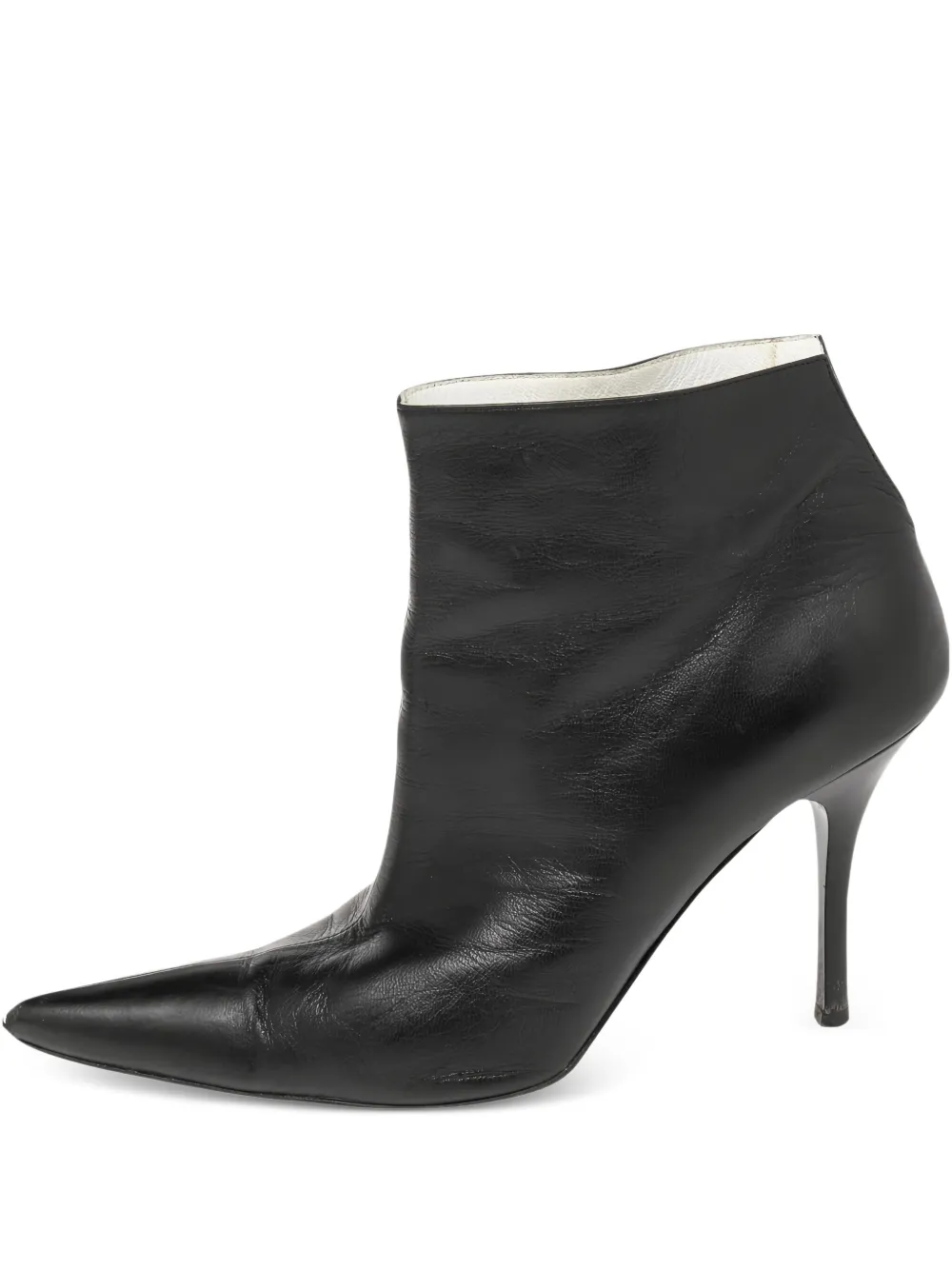 Céline Pre-Owned pointed-toe leather boots | Black | Image 1