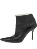 Céline Pre-Owned pointed-toe leather boots - Black