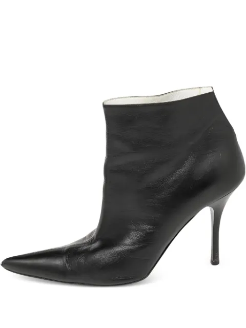 Céline Pre-Owned pointed-toe leather boots