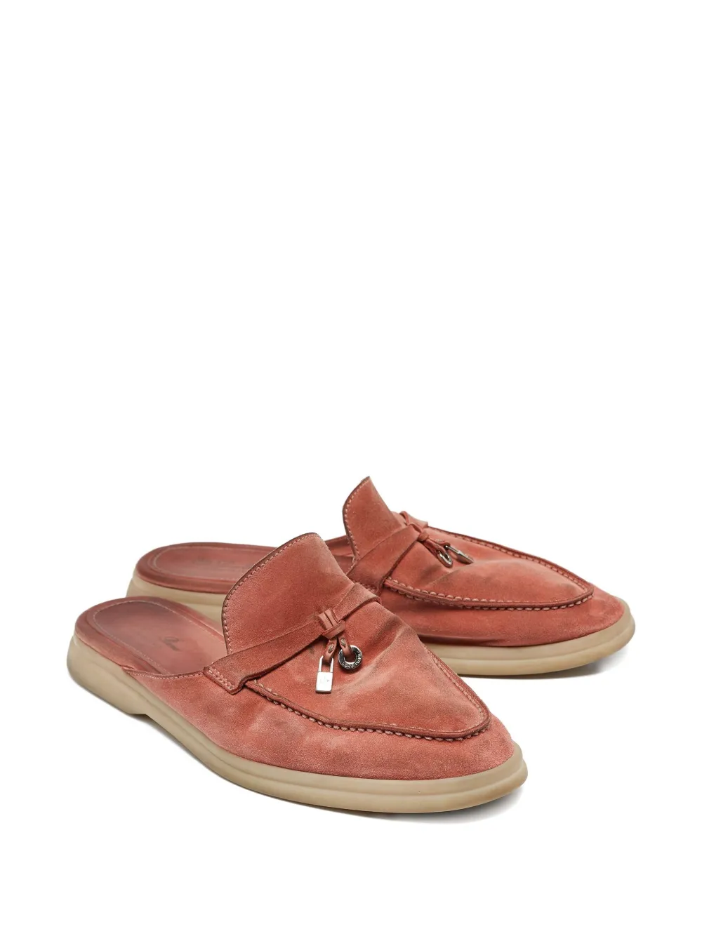 Loro Piana Pre-Owned Babouche suede flat mules | Image 2