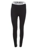 Paco Rabanne Pre-Owned logo-tape leggings - Black