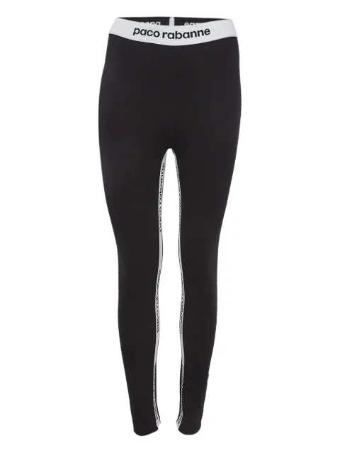 Paco Rabanne Pre-Owned logo-tape leggings