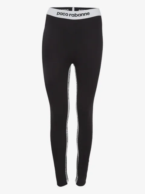 Paco Rabanne Pre-Owned logo-tape leggings