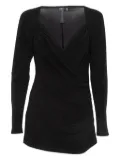 Norma Kamali Vintage sweetheart-neck drape top - Black